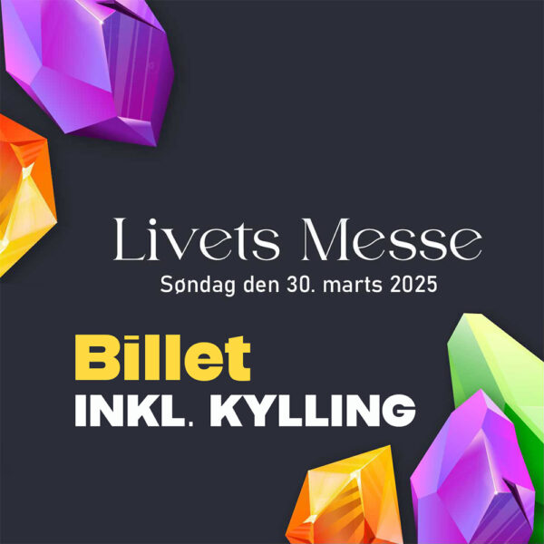 Livets Messe - INDGANGSBILLET inkl. lækker frokostsalat med KYLLING, brød og en valgfri vand